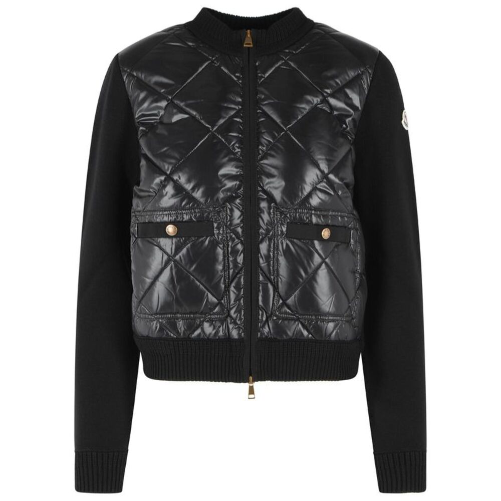 Moncler 'Tricot' Black Cotton Cardigan Women